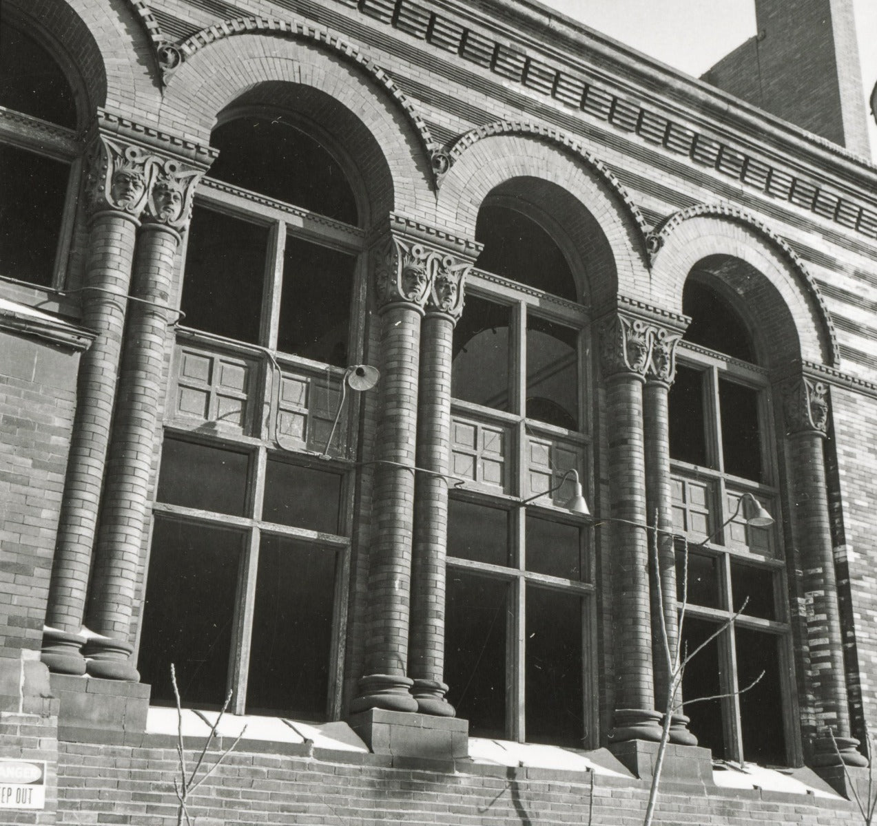 salvaged cast plaster interior church of the covenant (burnham and root) column capital salvaged by david norris