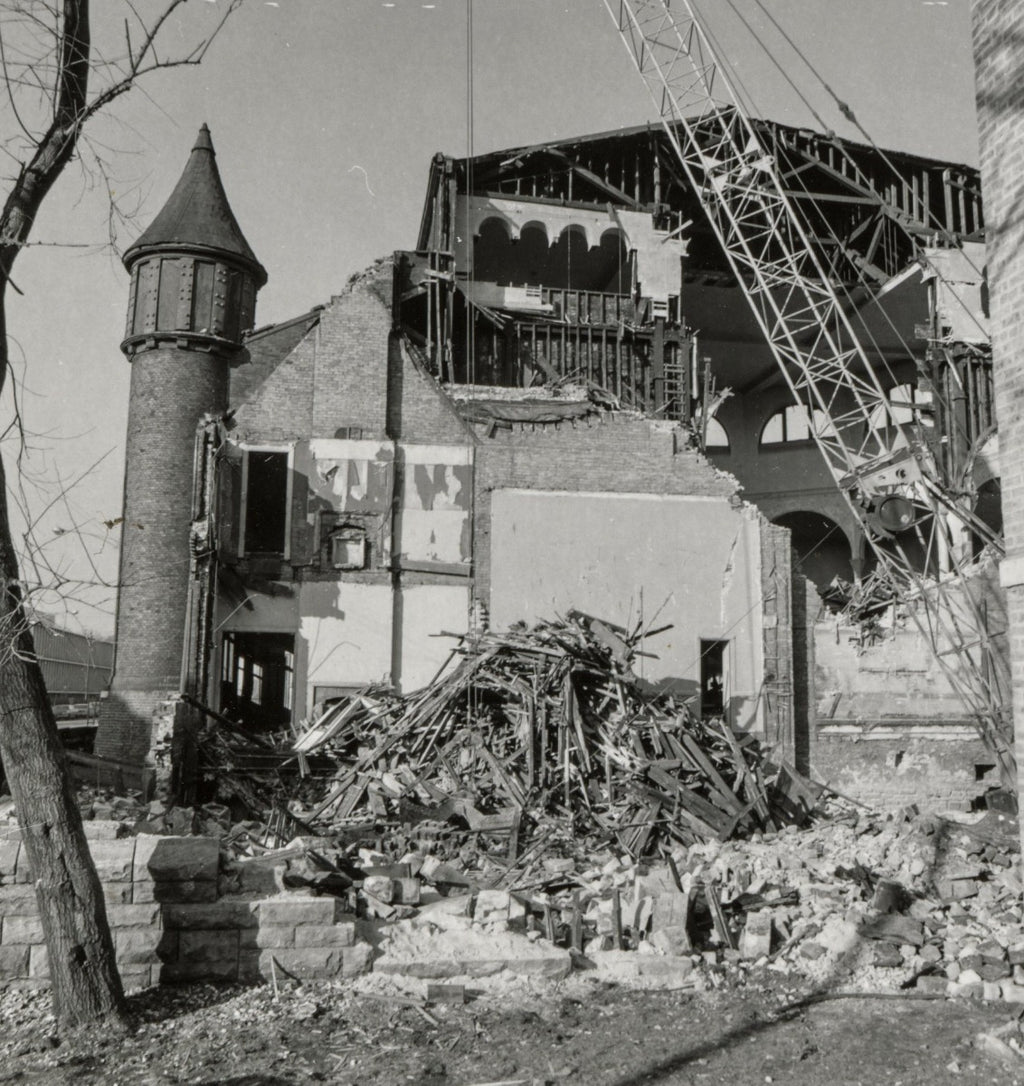 salvaged cast plaster interior church of the covenant (burnham and root) column capital salvaged by david norris