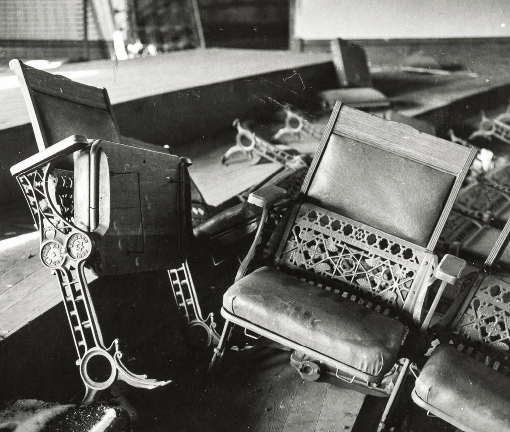 salvaged cast plaster interior church of the covenant (burnham and root) column capital salvaged by david norris