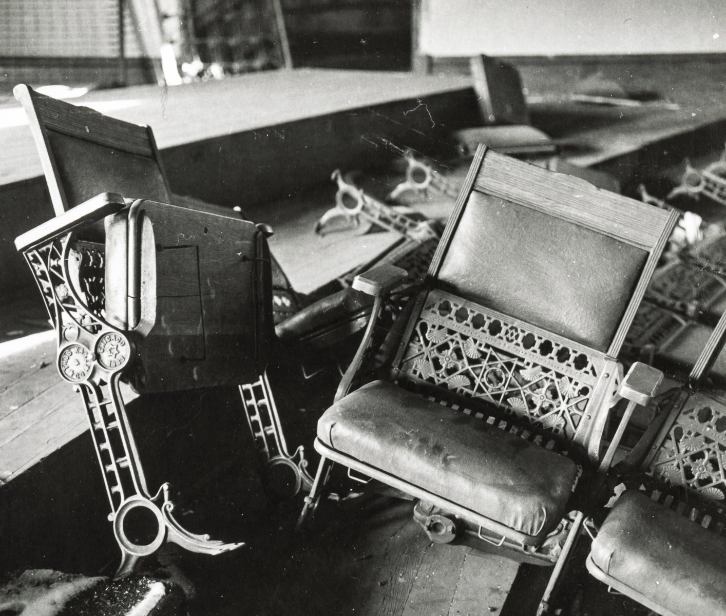 salvaged cast plaster interior church of the covenant (burnham and root) column capital salvaged by david norris