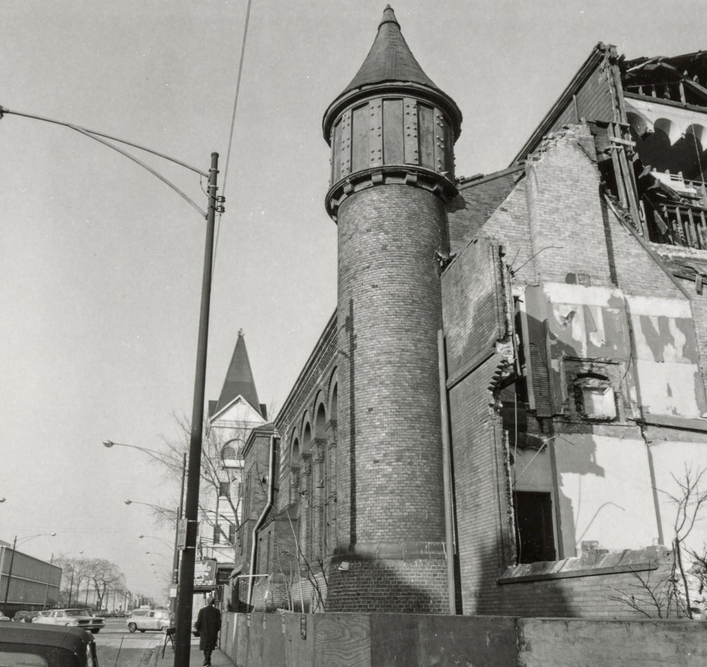 salvaged cast plaster interior church of the covenant (burnham and root) column capital salvaged by david norris