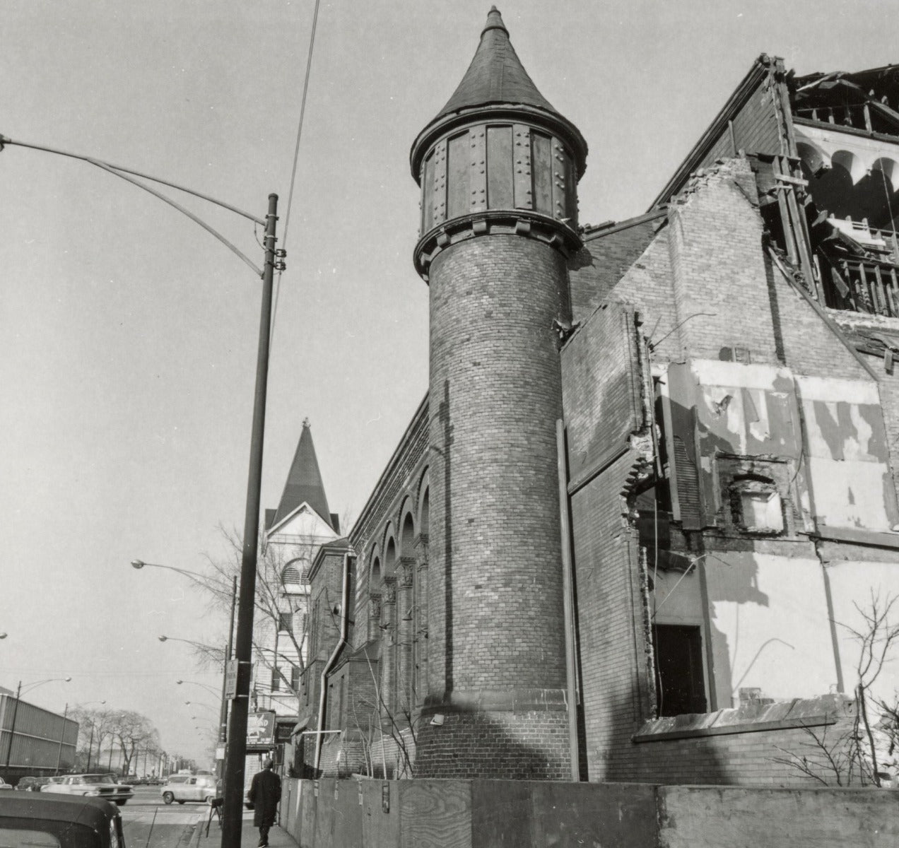 salvaged cast plaster interior church of the covenant (burnham and root) column capital salvaged by david norris