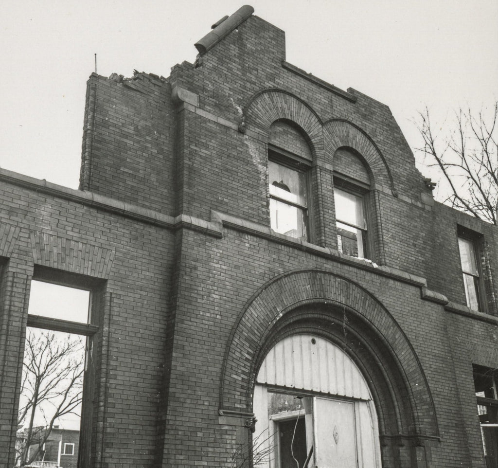 salvaged cast plaster interior church of the covenant (burnham and root) column capital salvaged by david norris