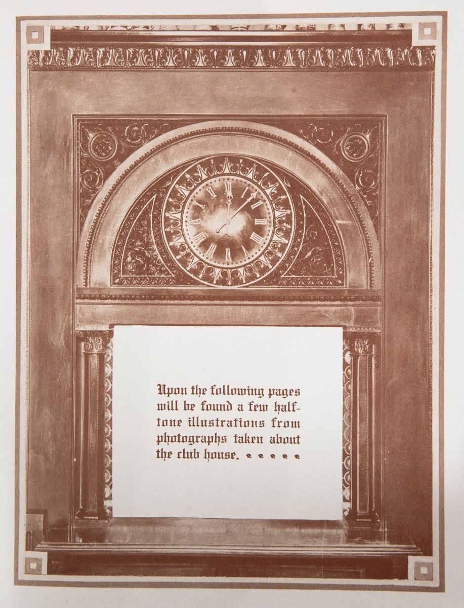 henry ives cobb-designed original 1893 carved mahogany wood panel from chicago athletic association building