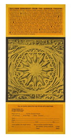 rare museum-quality 1961 world book encyclopedia custom shadowbox-framed schiller building theater plaster starpod with placard, plaque, and richard nickel images