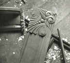 john wellborn root-designed anderson pressed block salvaged from burnham and root's 1885 edwin e. ayer residence during demolition in 1966