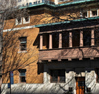 museum-quality 1891-2 fret-sawn painted pine wood gothic style loggia bracket panel from adler and sullivan's james charnley house