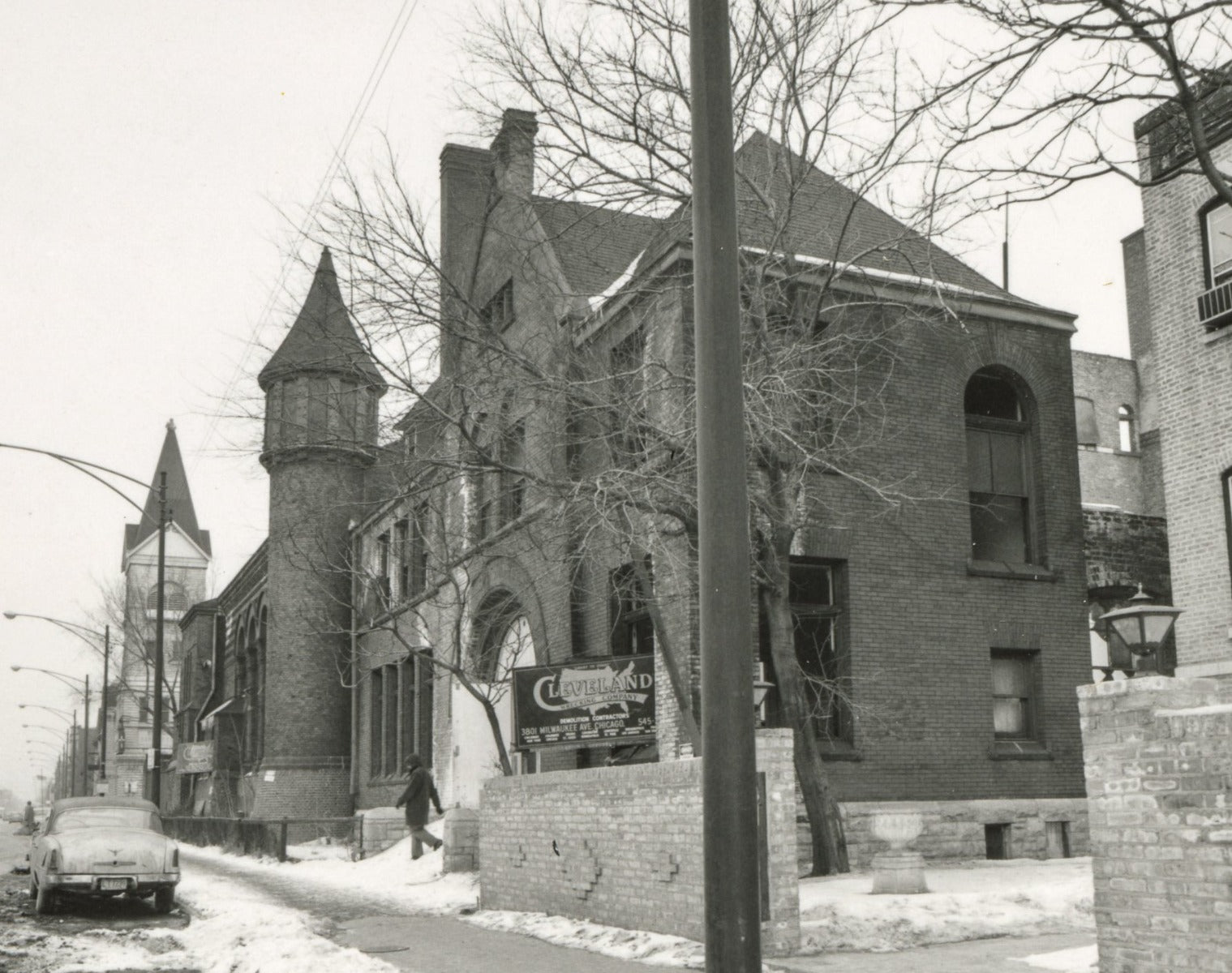 salvaged cast plaster interior church of the covenant (burnham and root) column capital salvaged by david norris