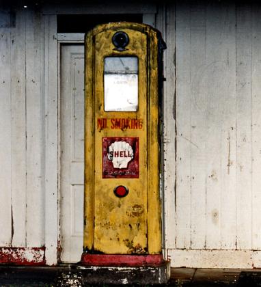 original and remarkably intact late 1930's worn and weathered antique american salvaged chicago vintage porcelain enameled "danger no smoking" sign