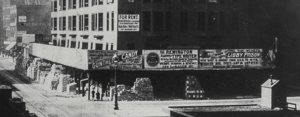original dark brown anderson pressed brick from burnham and root's monadnock building (north half, 1891)