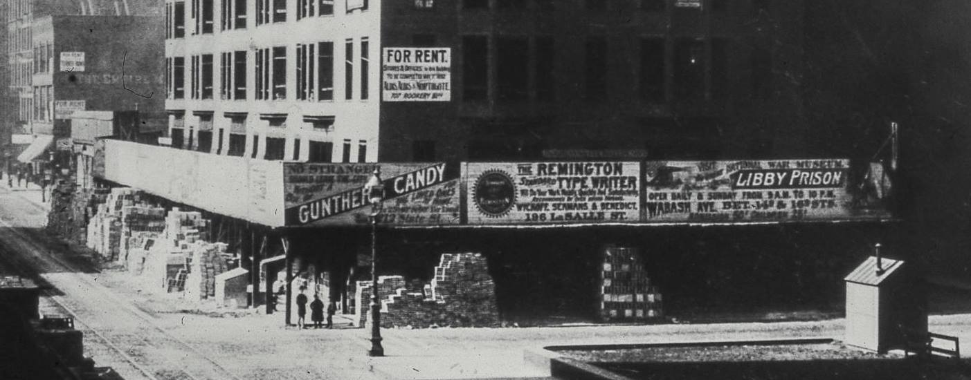 original dark brown anderson pressed brick from burnham and root's monadnock building (north half, 1891)