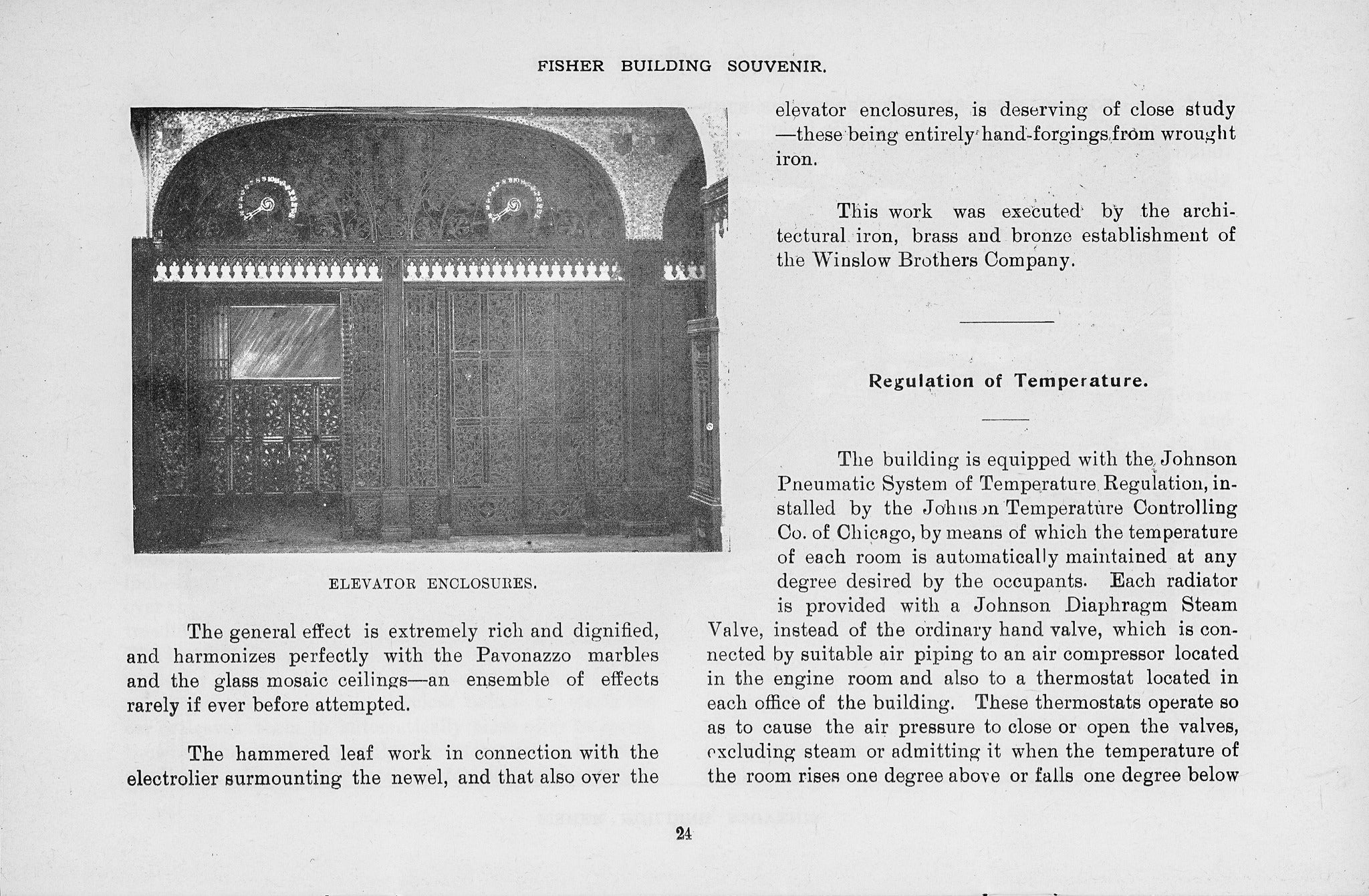 charles b. atwood-designed winslow brothers cast iron d.h. burnham and company chicago fisher building figural elevator floor indicator panel