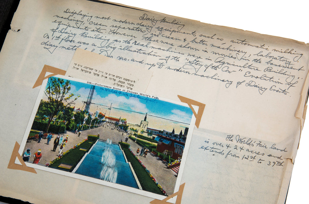 historically important 1933-34 century of progress or chicago world's fair souvenir scrapbook by anna jrak krause