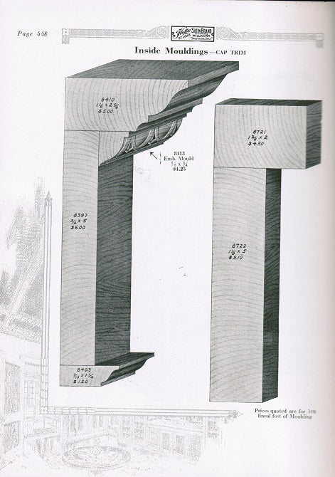 original highly detailed early 20th century huttig sash and door company general catalog containing exterior and interior architectural designs
