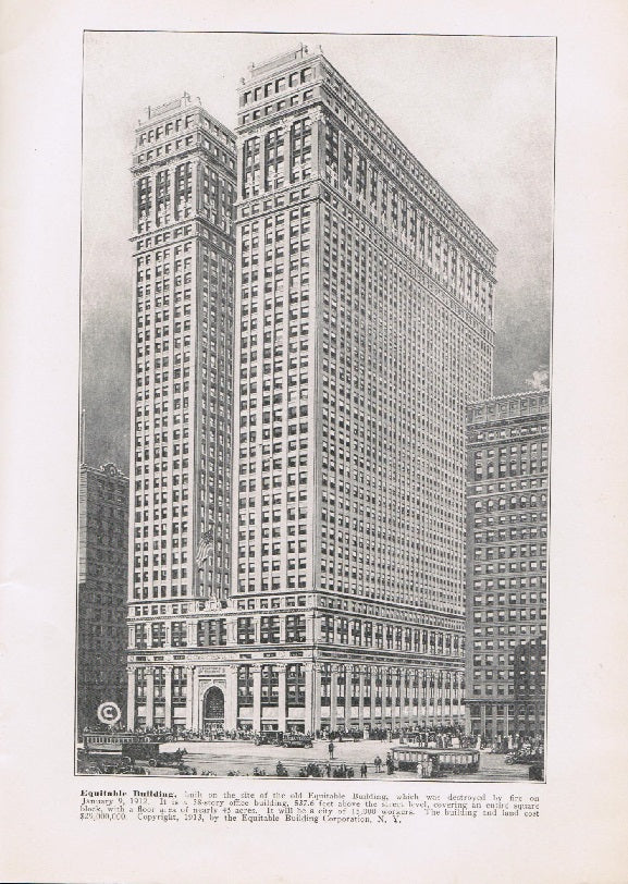 intact softbound early 20th century original "new york illustrated" black and white promotional photographic booklet