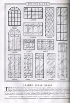 highly informative and profusely illustrated out of print early 20th century universal design book "no. 25" on builder's hardware, millwork and stained glass