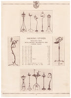 rare and unusual early 20th century midwest metal art company's "lighting fixtures and art metal work" illustrated softbound catalogue