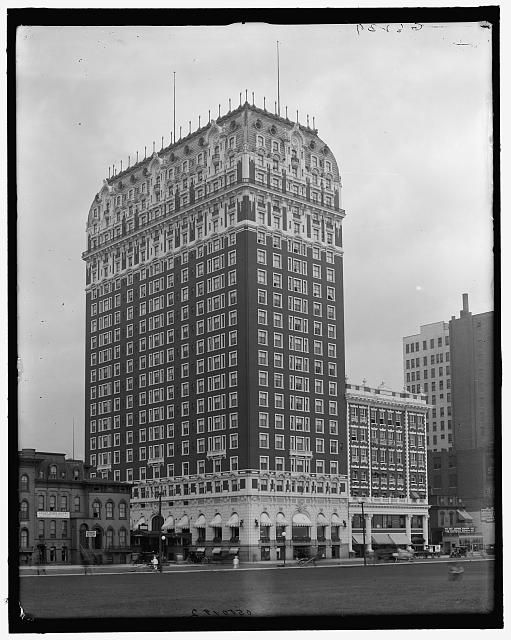 mounted early 20th century salvaged chicago marshall and fix-designed cast brass custom blackstone hotel doorknob and backplate