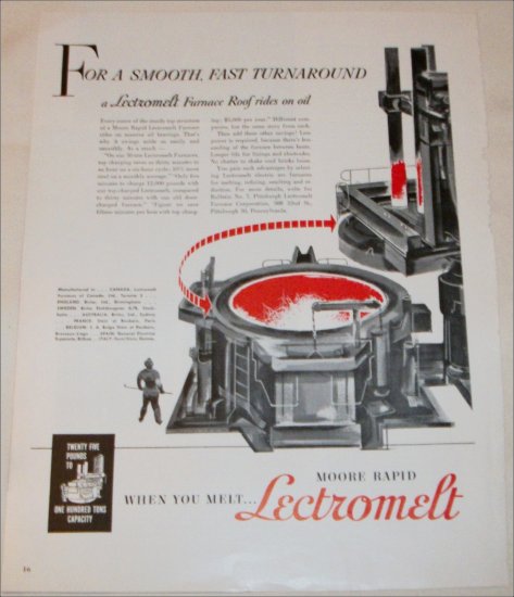 original oversized cast aluminum a. finkl & sons single-sided "lectromelt" flush mount heavy gauge steel cylindrical foundry refining steel tank specification plaque