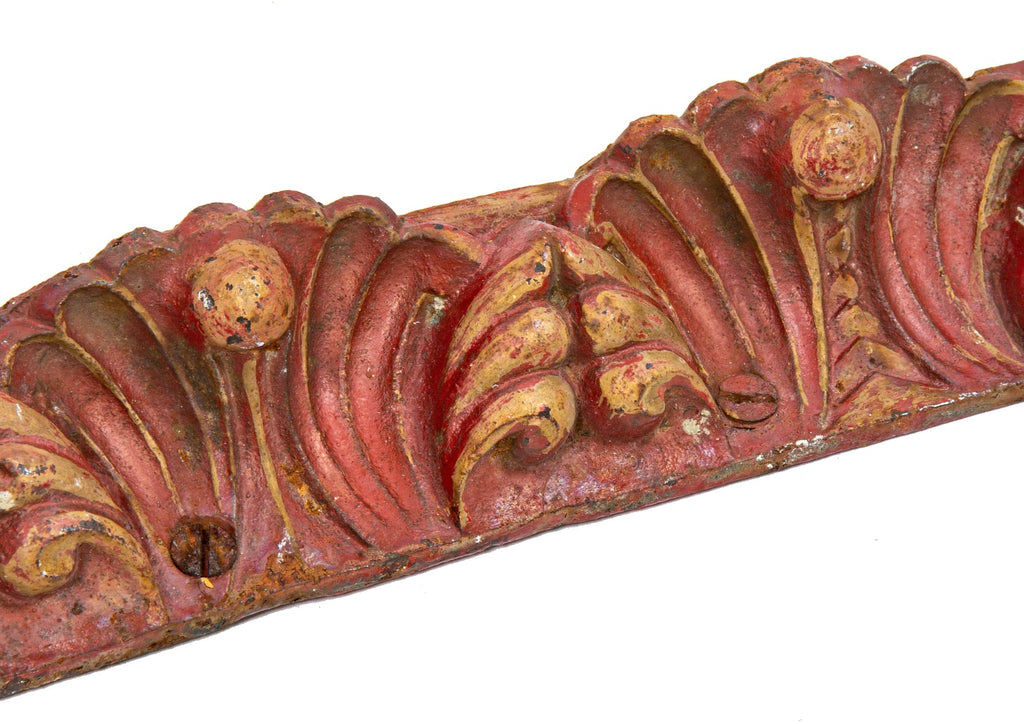 exceptional john edelmann-designed ornamental cast iron pullman-jennings building column ornament with period appropriate finish