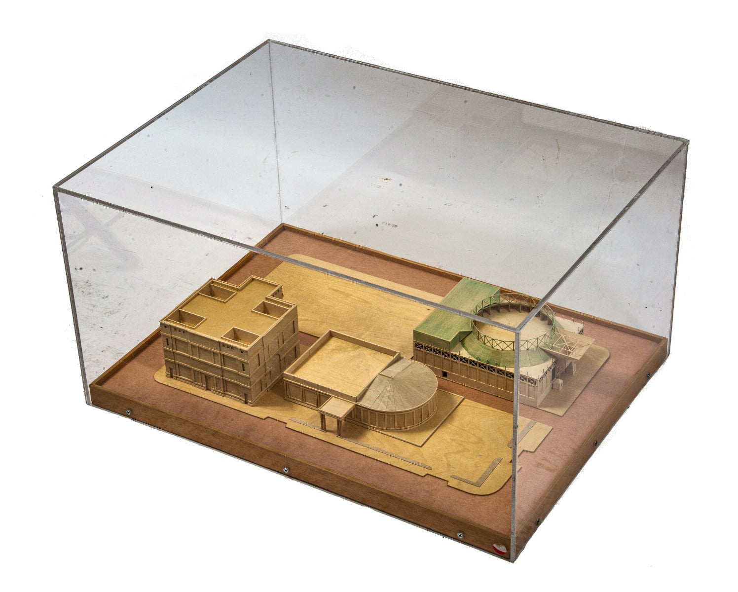 original 1980s stanley tigerman-designed architectural model for hardrock cafe and commonwealth edison station