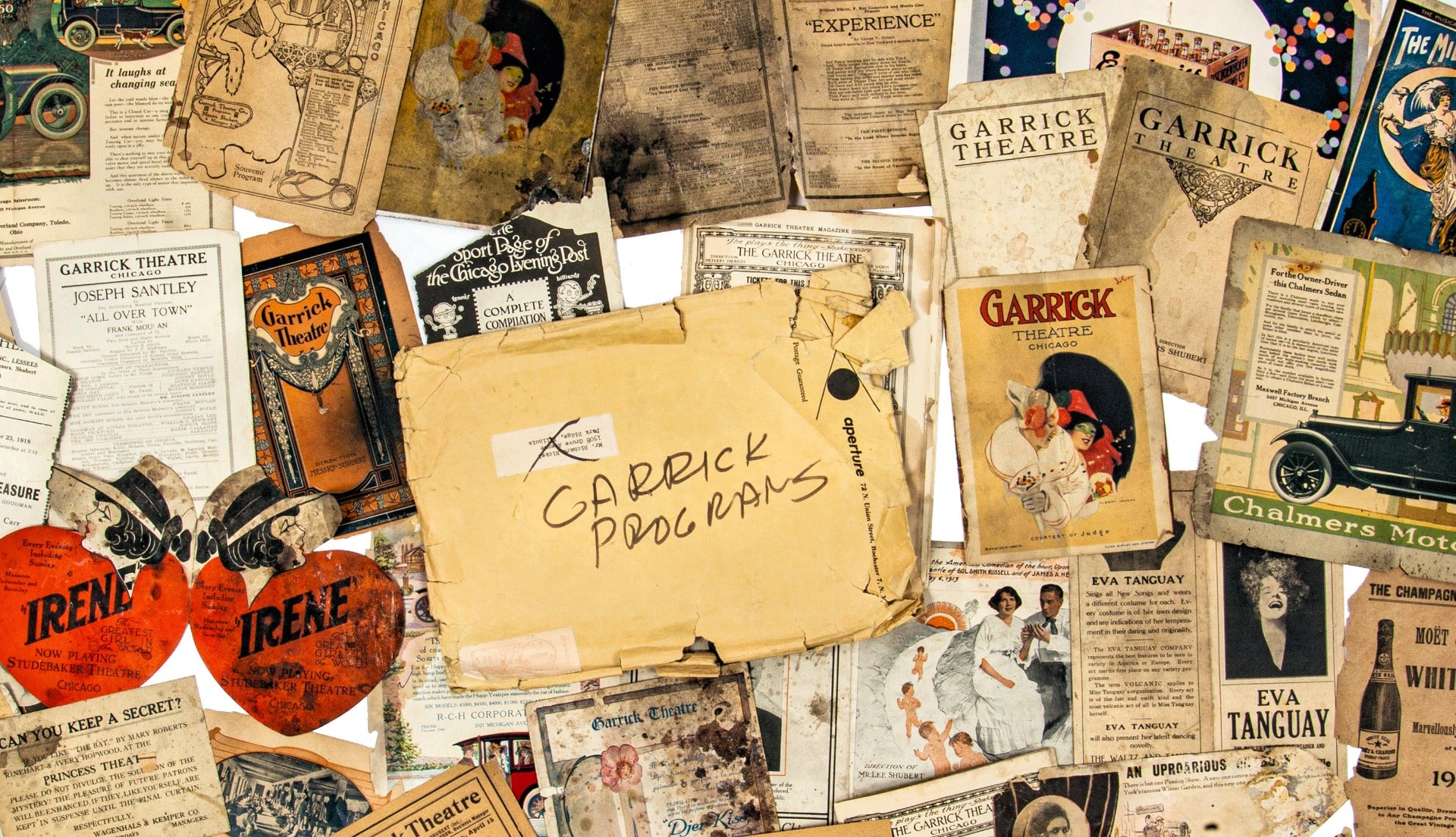 group of late 19th and early 20th century garrick theater programs discovered by richard nickel during its demolition in 1960-61