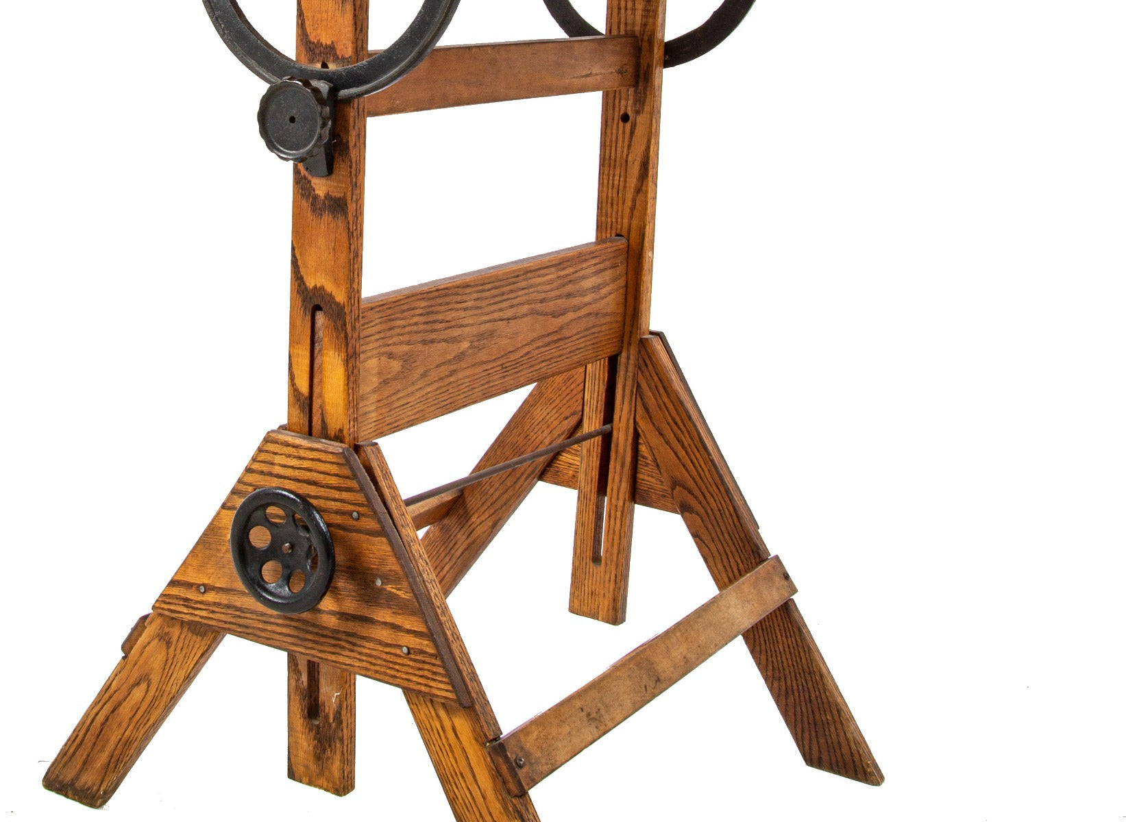 original early 20th century keuffel and esser unusually compact varnished oak wood fully adjustable chicago drafting table