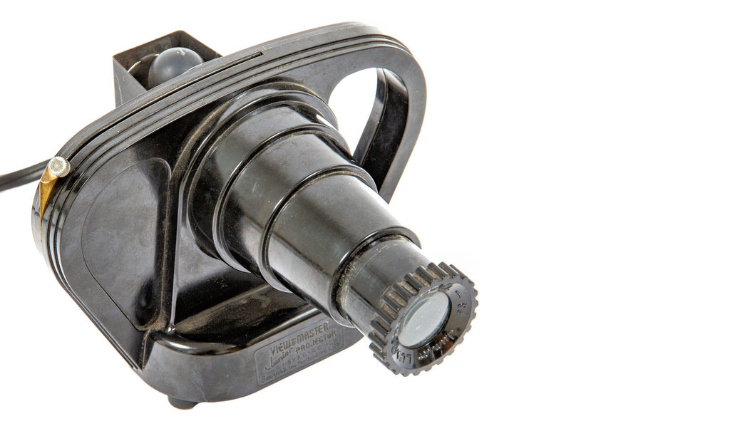 all original and fully functional american art deco style view-master junior projector with working bulb