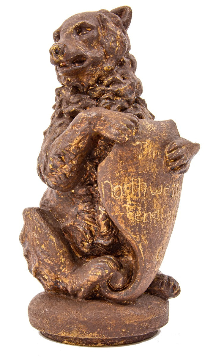 exceptionally rare late 19th or early 20th century northwestern terra cotta salesman sample featuring bear with incised shield