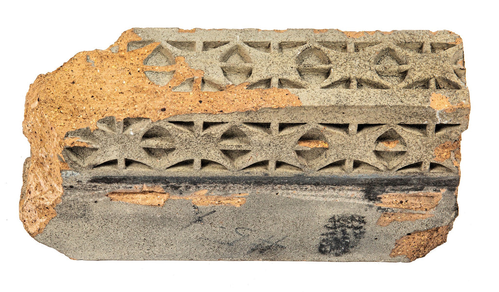 rare double-sided original musuem-quality 1914 louis h. sullivan-designed terra cotta ornament from home building association bank