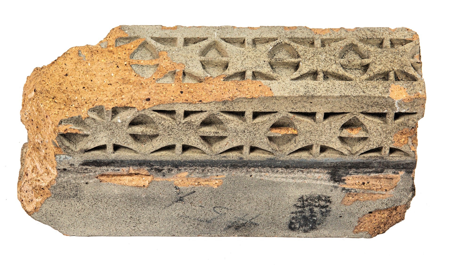 rare double-sided original musuem-quality 1914 louis h. sullivan-designed terra cotta ornament from home building association bank