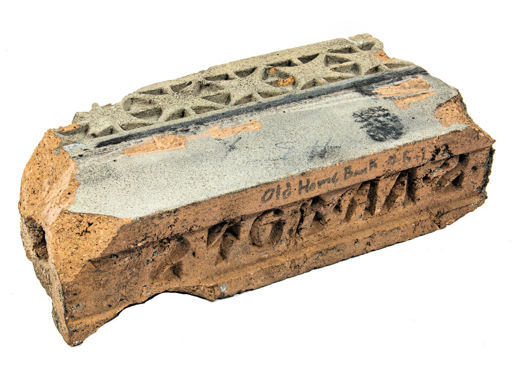 rare double-sided original musuem-quality 1914 louis h. sullivan-designed terra cotta ornament from home building association bank