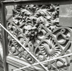 visually distinctive original 1892 exterior adler and sullivan schiller building or garrick theater terra cotta facade spandrel panel