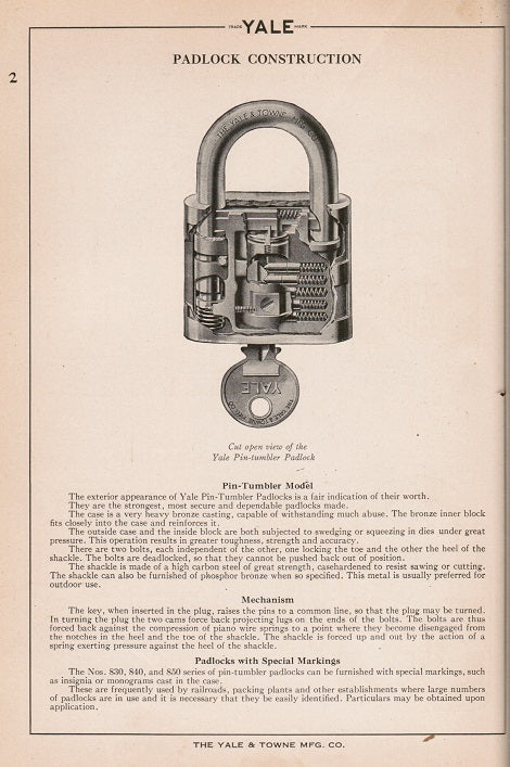 profusely illustrated out of print 1929 yale and towne manufacturing company hardcover illustrated "catalog no. 26"