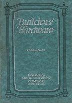 original softbound national manufacturing company "builders' hardware" catalog no. 21
