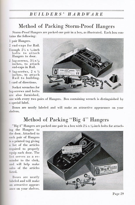 original softbound national manufacturing company "builders' hardware" catalog no. 21
