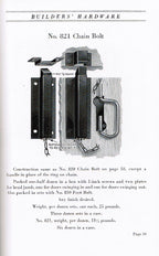 original softbound national manufacturing company "builders' hardware" catalog no. 21
