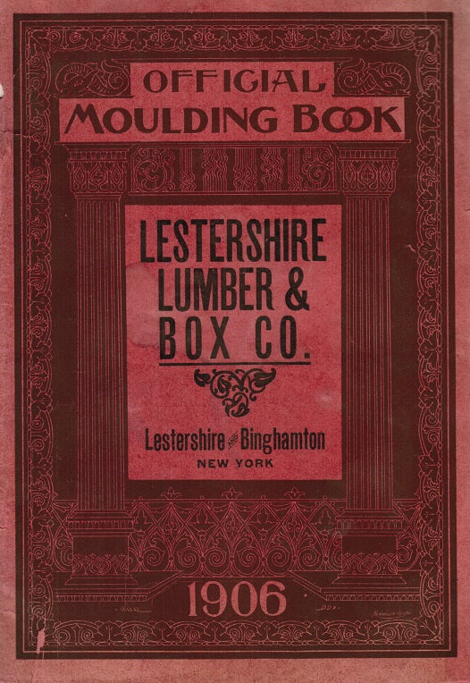 c. 1906 lestershire lumber and box company's diminutive softbound "official moulding book" illustrating full finished sizes
