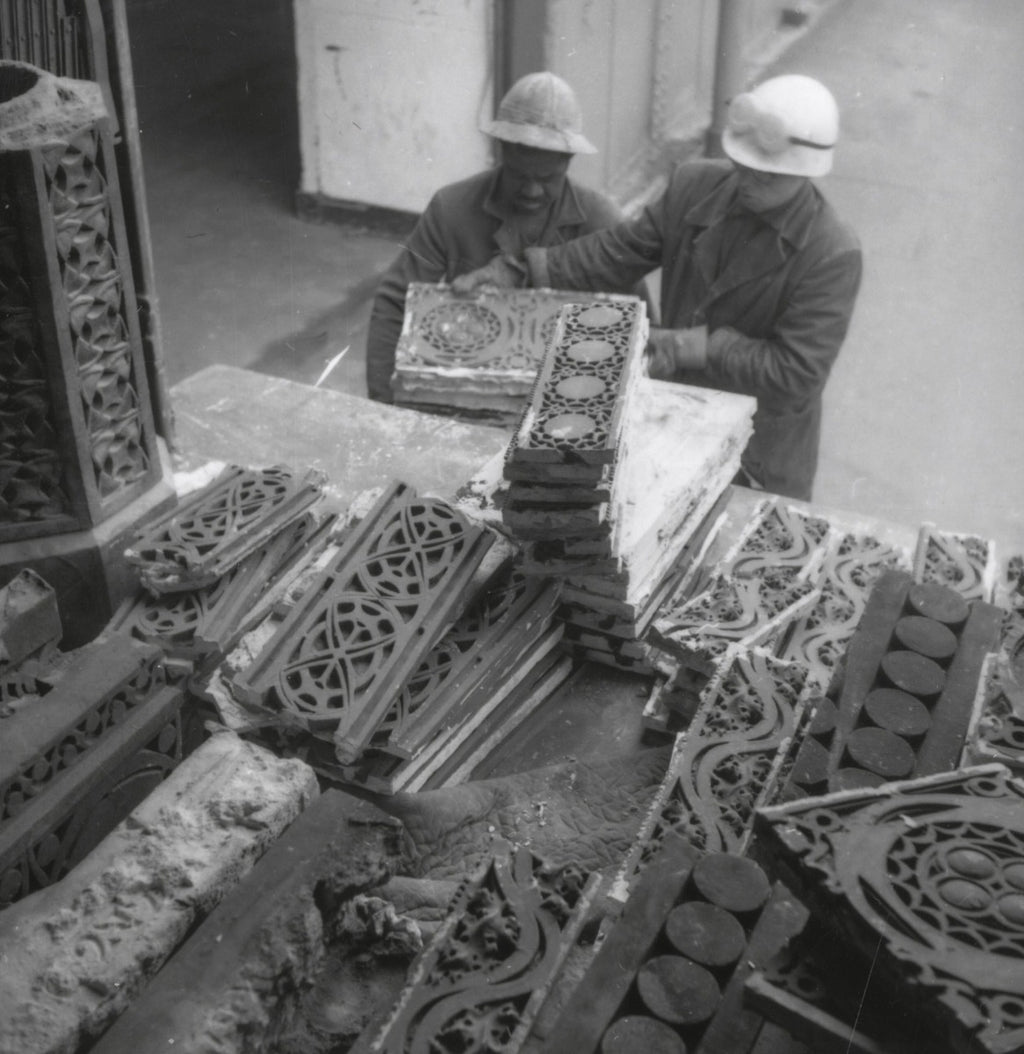 original 1892 schiller building or garrick theater cast plaster ornament designed by louis sullivan or frank lloyd wright