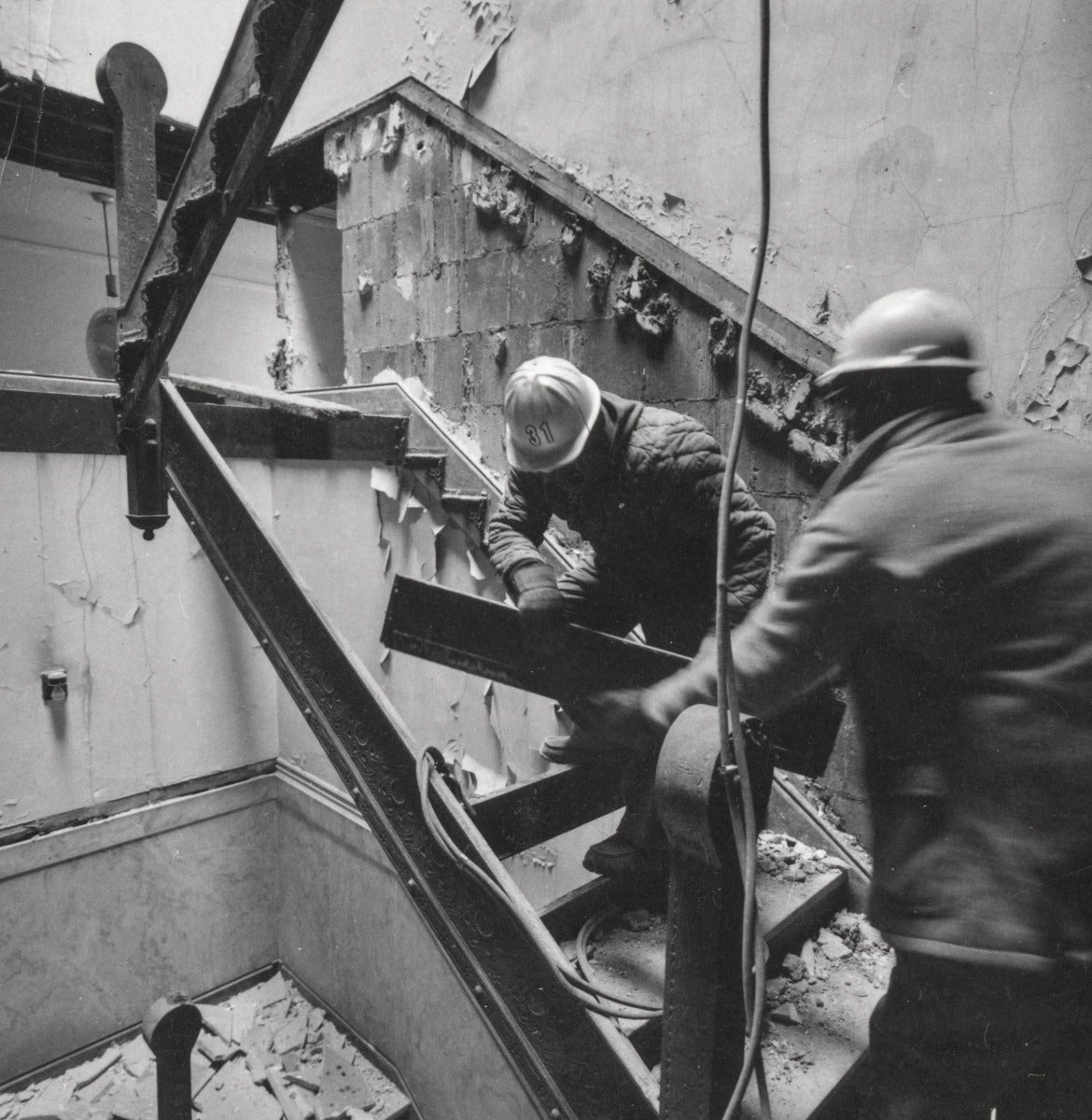 original diminutive copper-plated chicago stock exchange building interior staircase riser fragment designed by louis h. sullivan