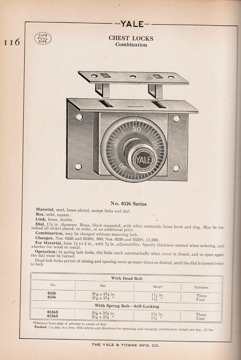 profusely illustrated out of print 1929 yale and towne manufacturing company hardcover illustrated "catalog no. 26"