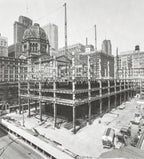 single original historically-important copper-plated cast iron elevator door ornament salvaged from henry ives cobb's federal building (1905)
