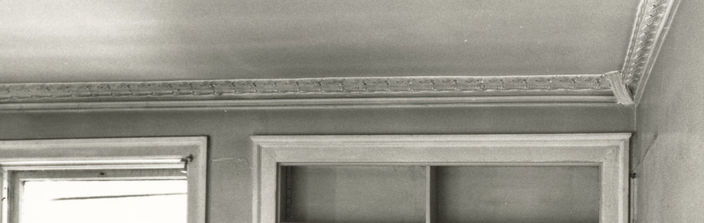 original 1892 museum-quality louis h. sullivan designed albert sullivan residence interior residential cast plaster double-sided cove segment originally from world's fair transportation building