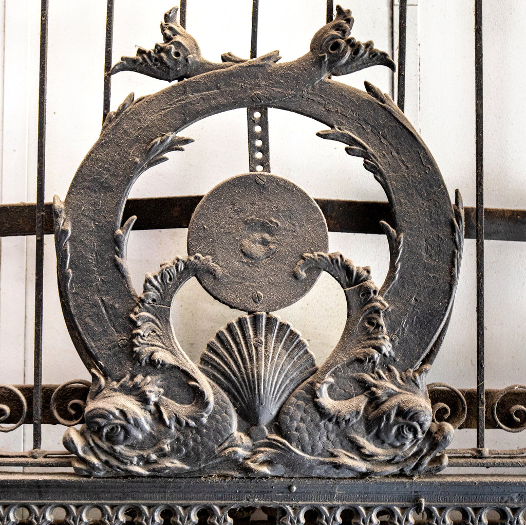 charles b. atwood-designed winslow brothers cast iron d.h. burnham and company chicago fisher building figural elevator floor indicator panel