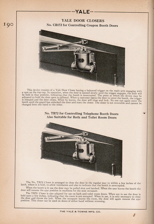 profusely illustrated out of print 1929 yale and towne manufacturing company hardcover illustrated "catalog no. 26"