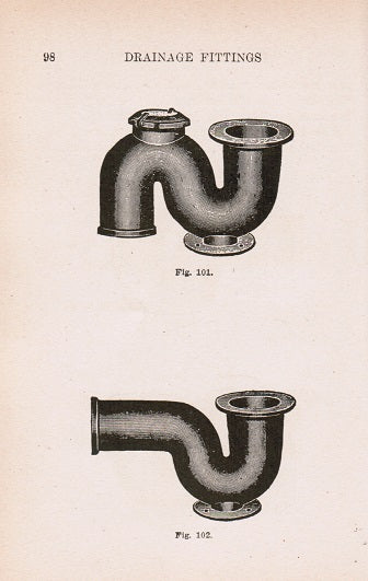 c.1907 illustrated standard american plumbing "hot air and hot water heating steam and gas fitting" illustrated product catalog