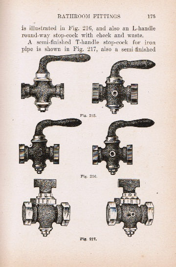 c.1907 illustrated standard american plumbing "hot air and hot water heating steam and gas fitting" illustrated product catalog