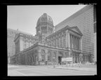 late 19th or early 20th century museum quality ornamental cast iron chicago federal building interior panel with spread-winged eagle