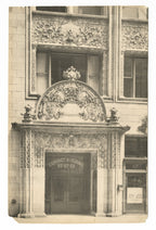 original ornamental cast bronze 1899 interior bayard-condict building office door hinged letters mail slot