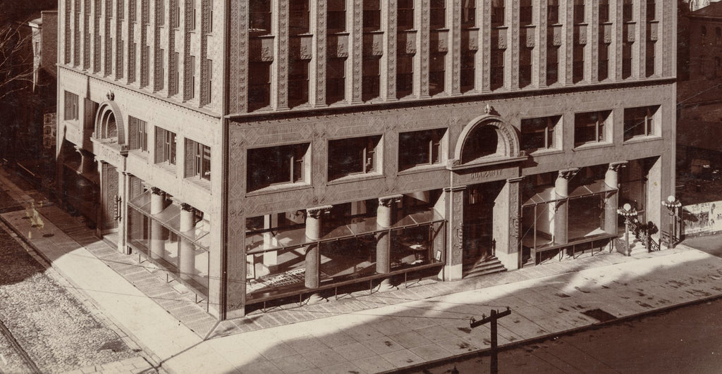 museum-quality 19th century louis h. sullivan-designed ornamental cast iron guaranty building office door mail chute